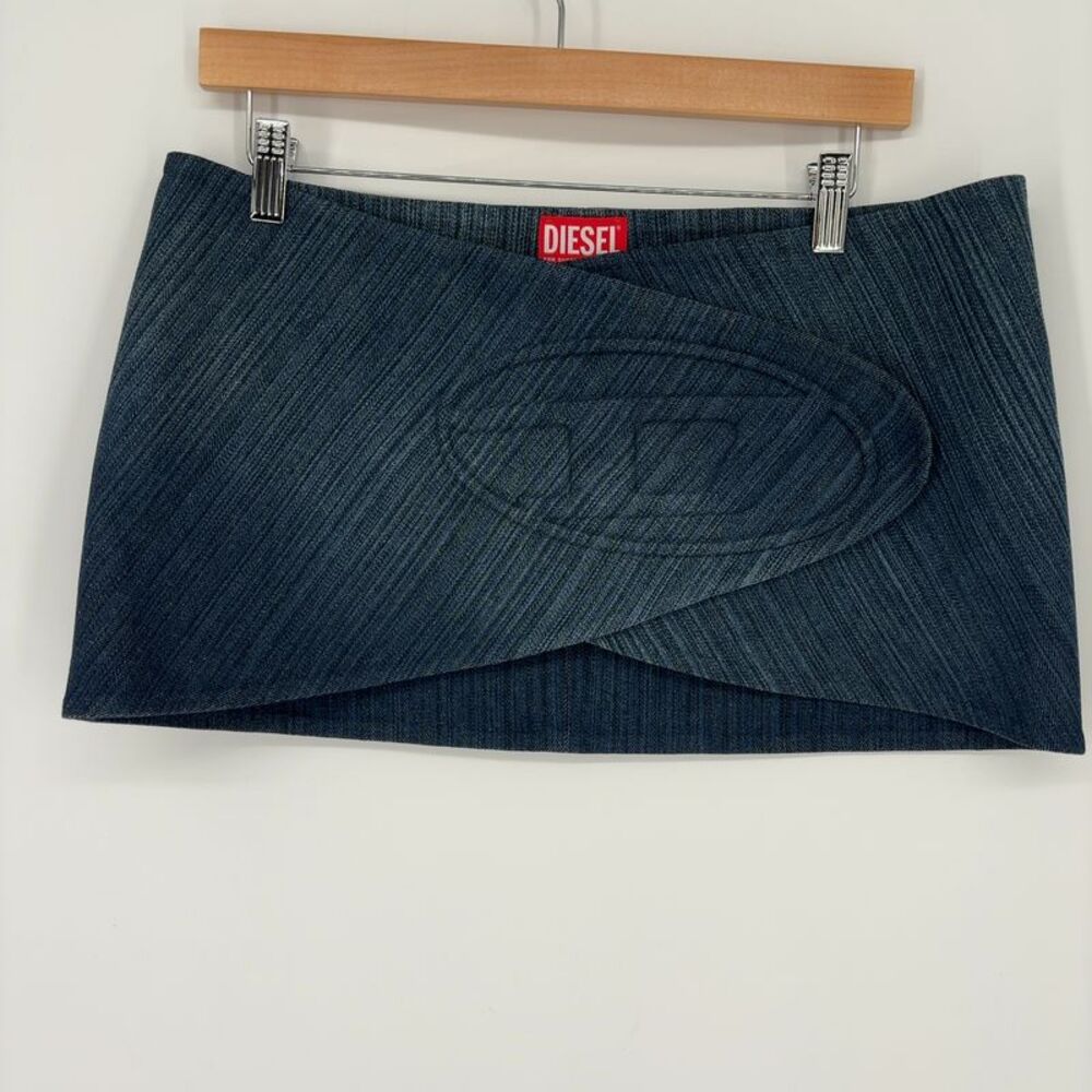 Diesel De Lori Skirt Belt Blue Denim Jeans